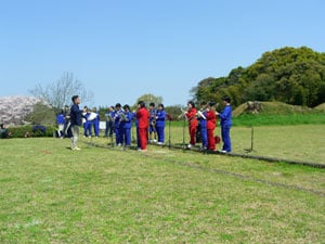 After the arrival, there was the plan by the student council. (club activities introduction, great jump rope)